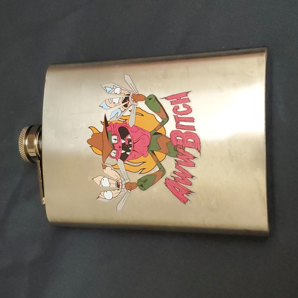Rick and Morty flask